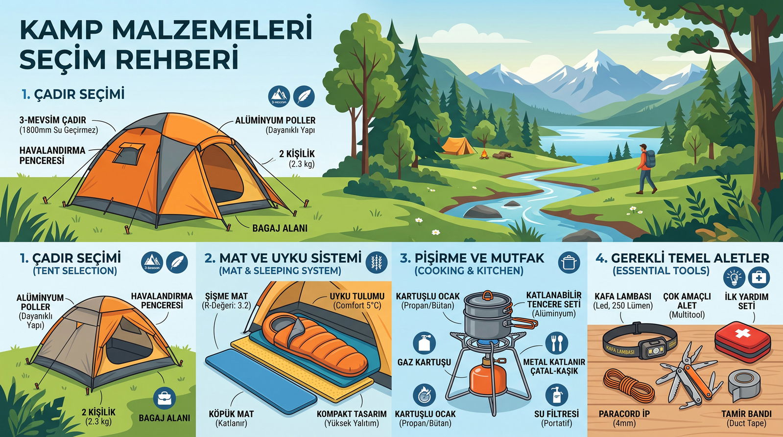 Kamp Malzemeleri Seçim Rehberi